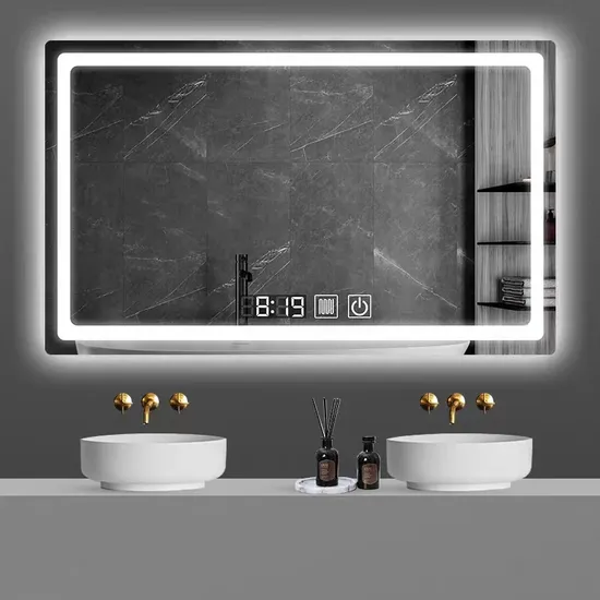 Specchio cosmetico con visiera parasole per auto a LED ricaricabile con luci Specchio per trucco da viaggio per specchio da bagno