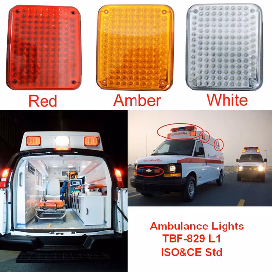 Luci per visiera per ambulanza a LED Haibang, per scuolabus, per montaggio superficiale