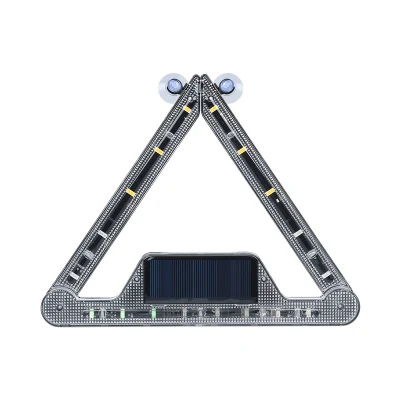 Sicurezza stradale 18 pezzi di segnale di emergenza a LED luminosi con design pieghevole, telecomando, lampada stroboscopica ricaricabile solare, spia triangolare