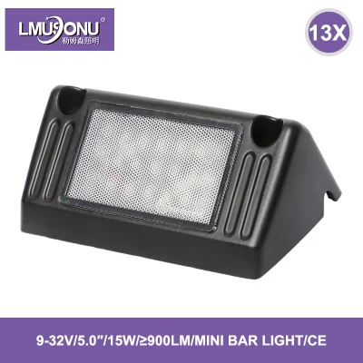 Mini barra luminosa a LED curva per camion per auto da 5,0 pollici 15W Lmusonu 9