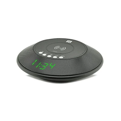 Sveglia Altoparlante Bluetooth senza fili Nuovo altoparlante Bluetooth portatile con caricabatterie wireless Qi