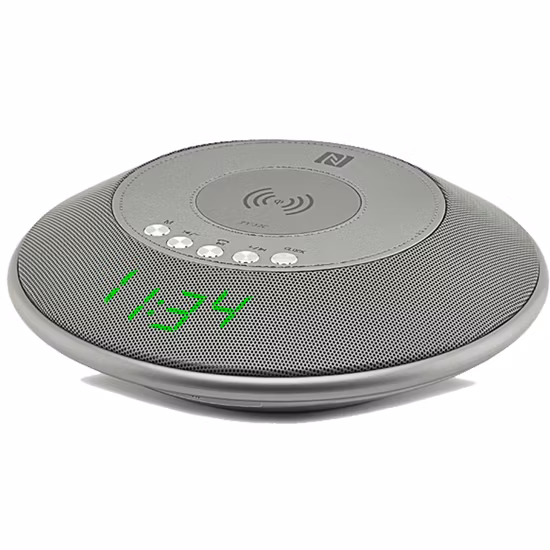 Sveglia Altoparlante Bluetooth senza fili Nuovo altoparlante Bluetooth portatile con caricabatterie wireless Qi